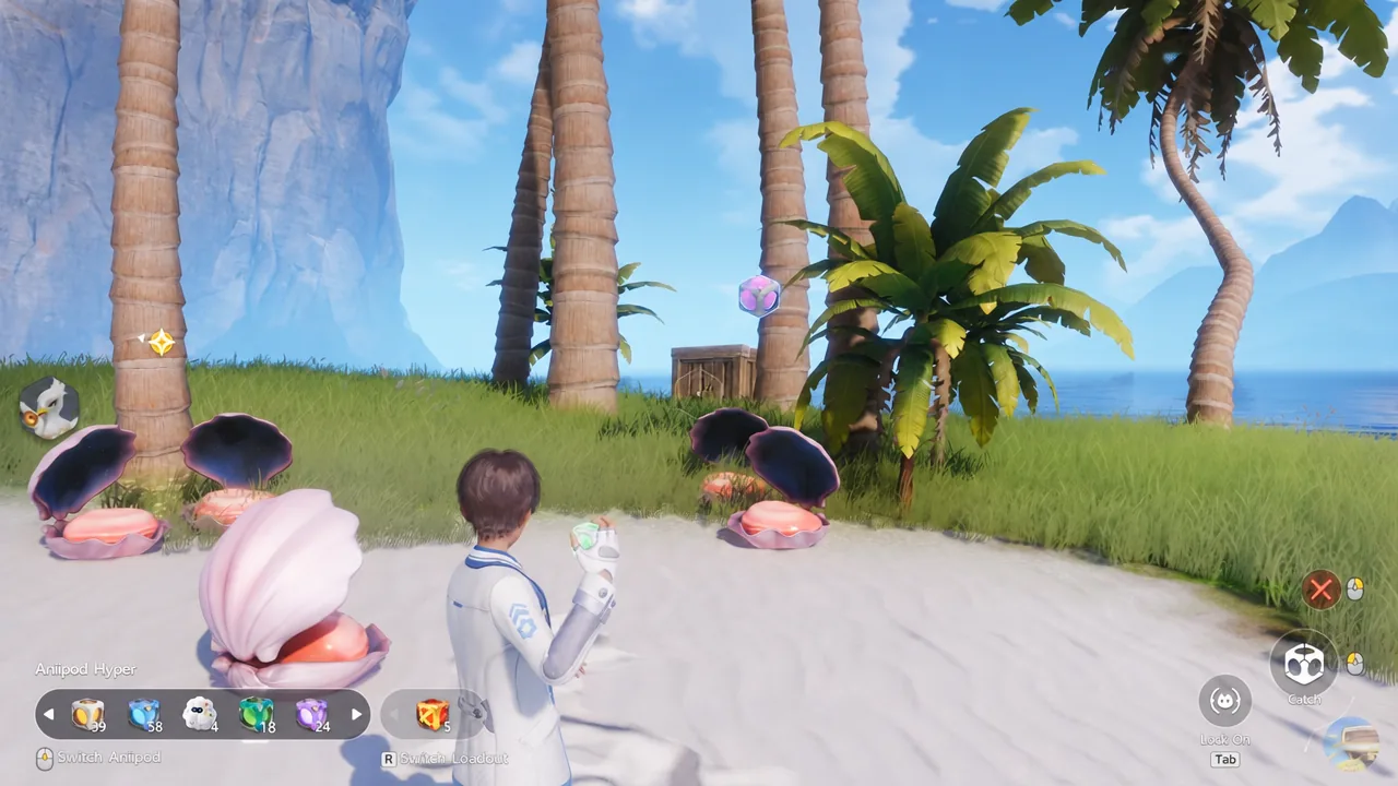 Swapping to the Anipod Hyper from the in-game item selection during the Cornet fight