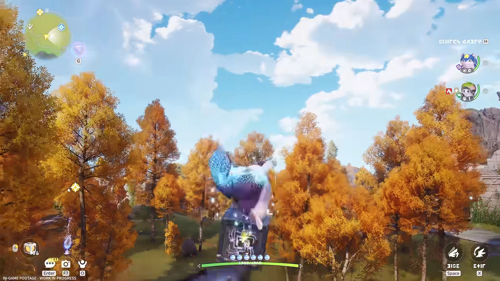The player navigates to a side room behind a gate to find and open the third chest (3/4)
