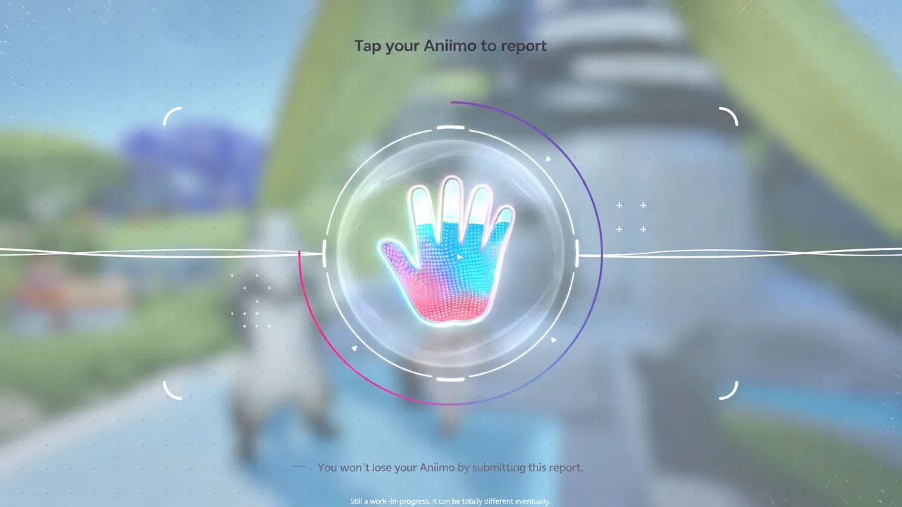 The report screen, with the icon you select to submit the catch.