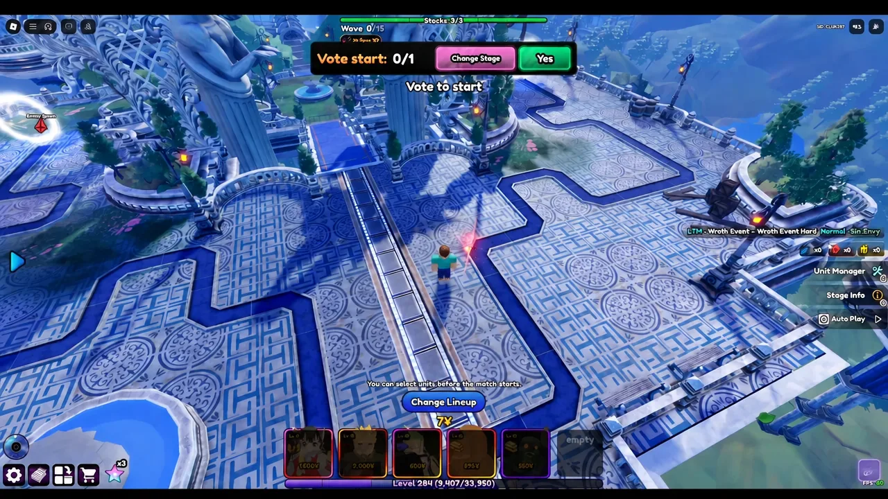 Pre-Match Setup and Placement