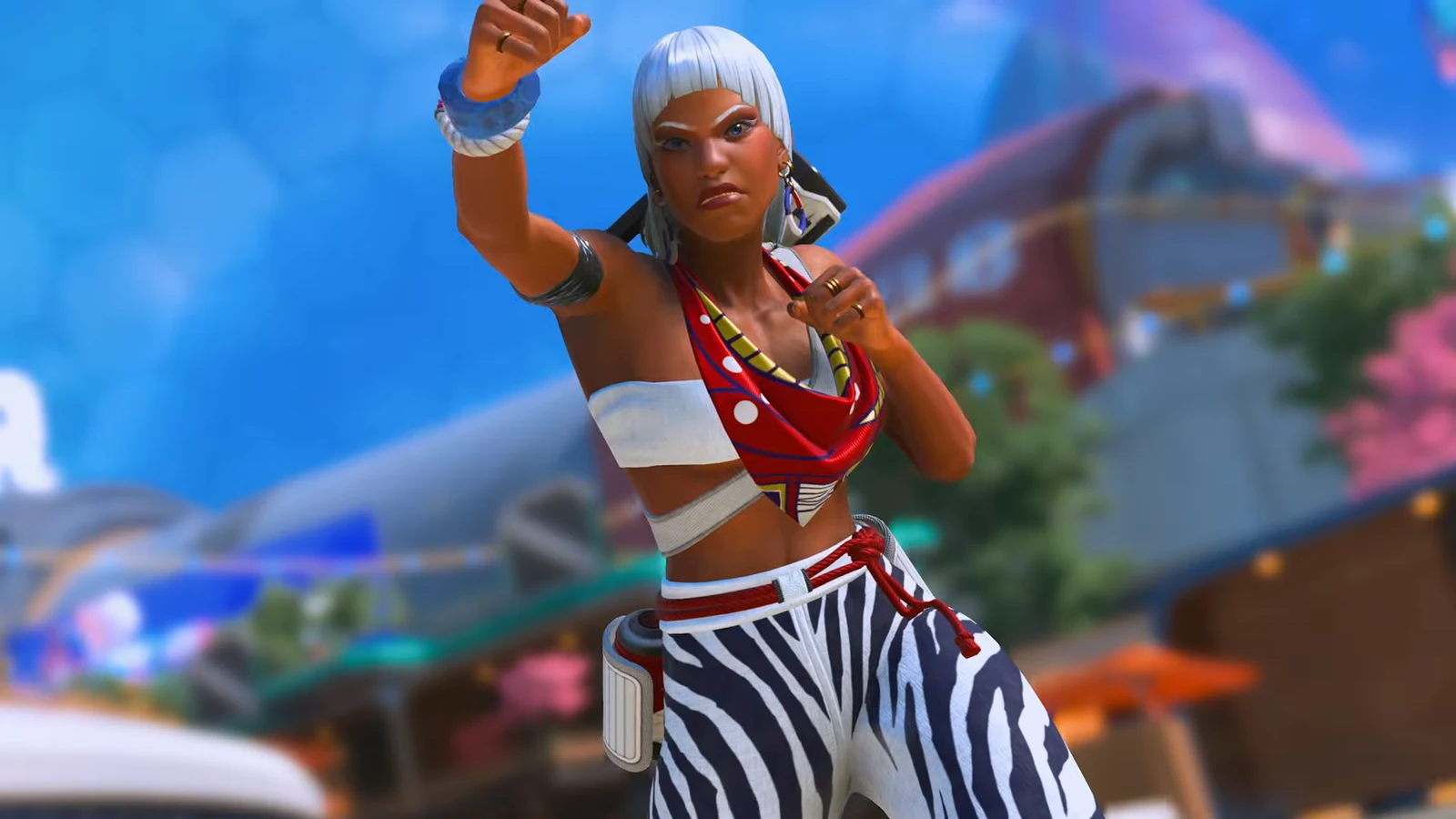 Luke, Juri and Chun-Li skins trading blows as a K.O. graphic fills the screen