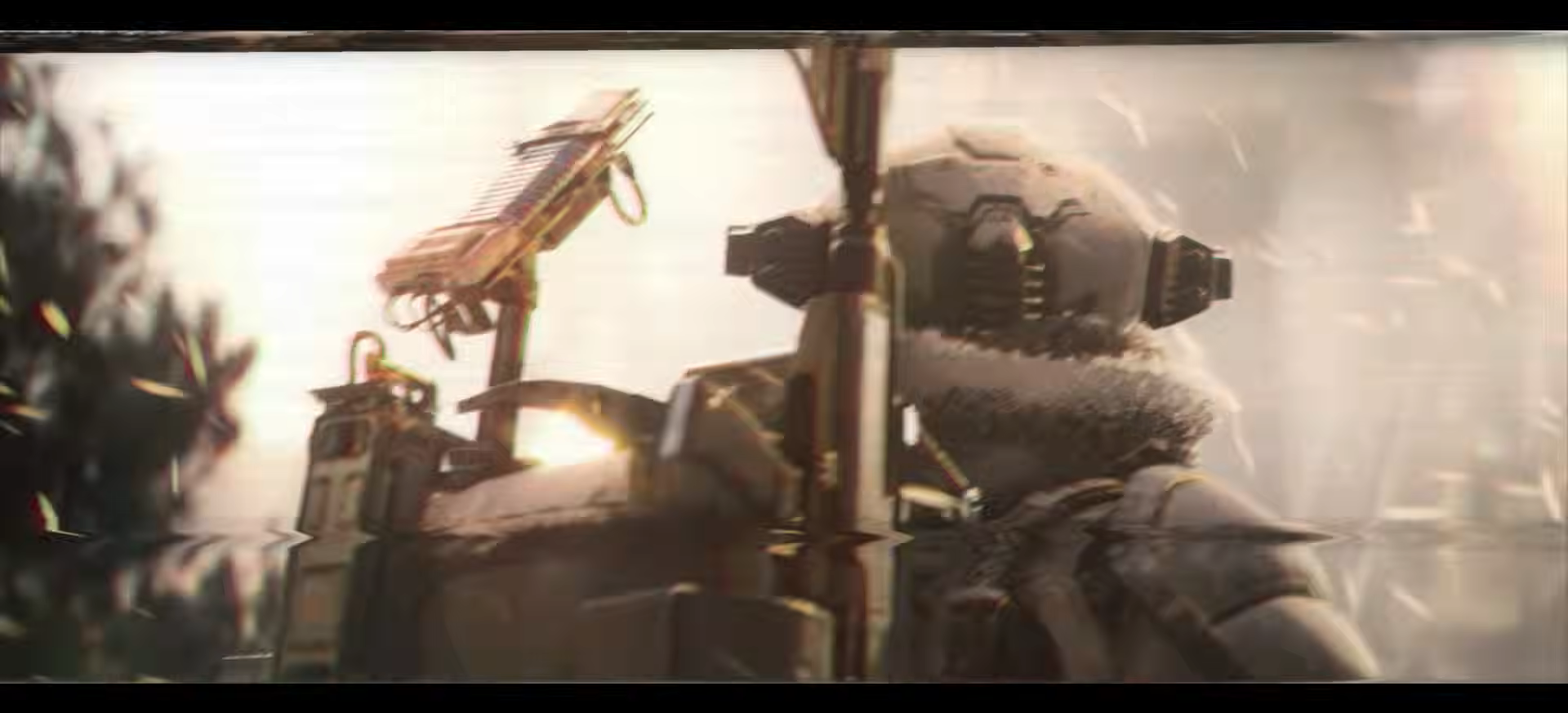 Snowbound Frozen Trail teaser with a downed walker in the distance