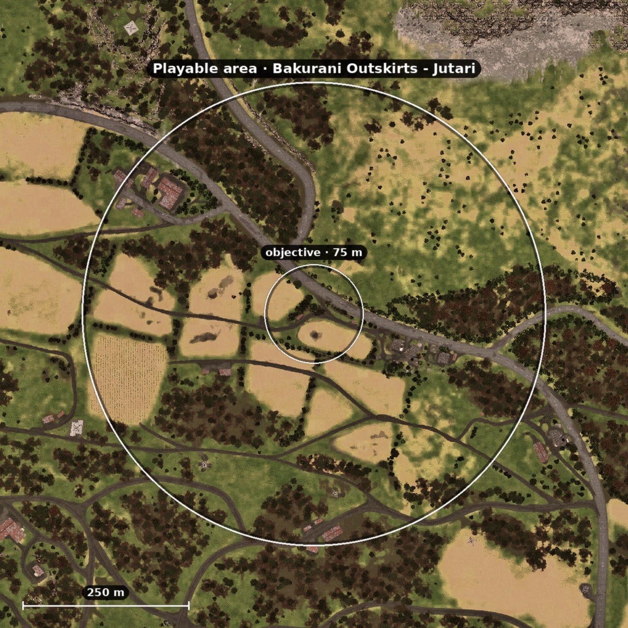 Playable area, Bakurani Outskirts - Jutari