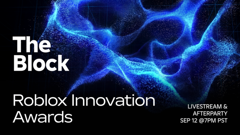 Artwork for the Roblox Innovation Awards event in The Block