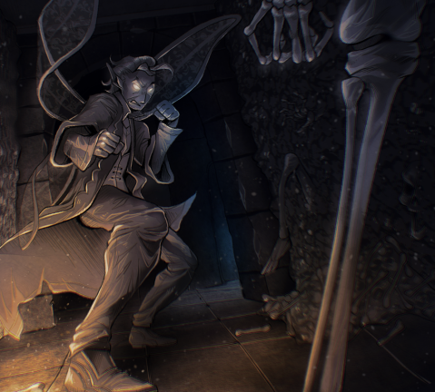 Artwork for the Meanwhile, in Catacombs event in Demonology