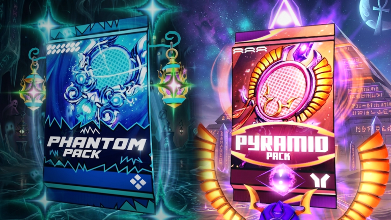 Artwork for the New Skins Packs event in Racket Rivals