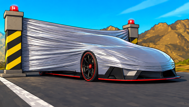 Artwork for the Admin Abuse event in Cars VS Tape