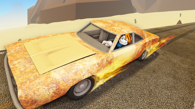Artwork for the Scrap Scavenger event in a dusty trip