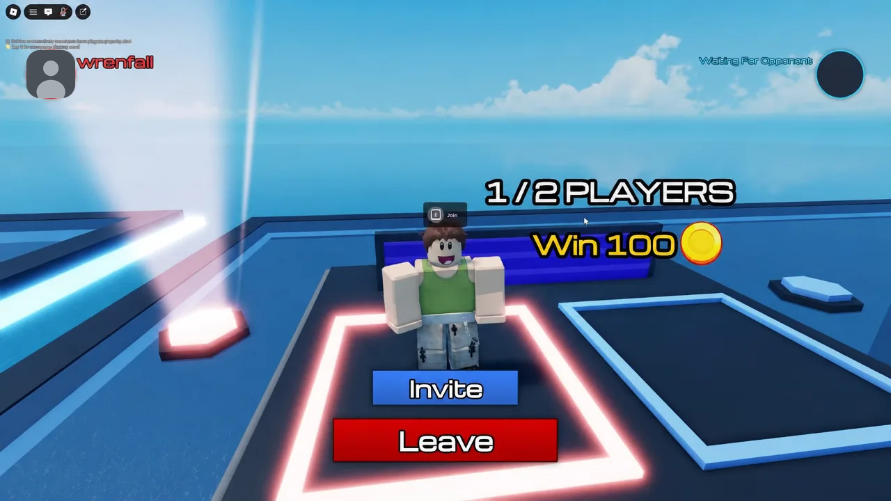 The Waiting For Opponent queue screen with the Invite button while a second player is found