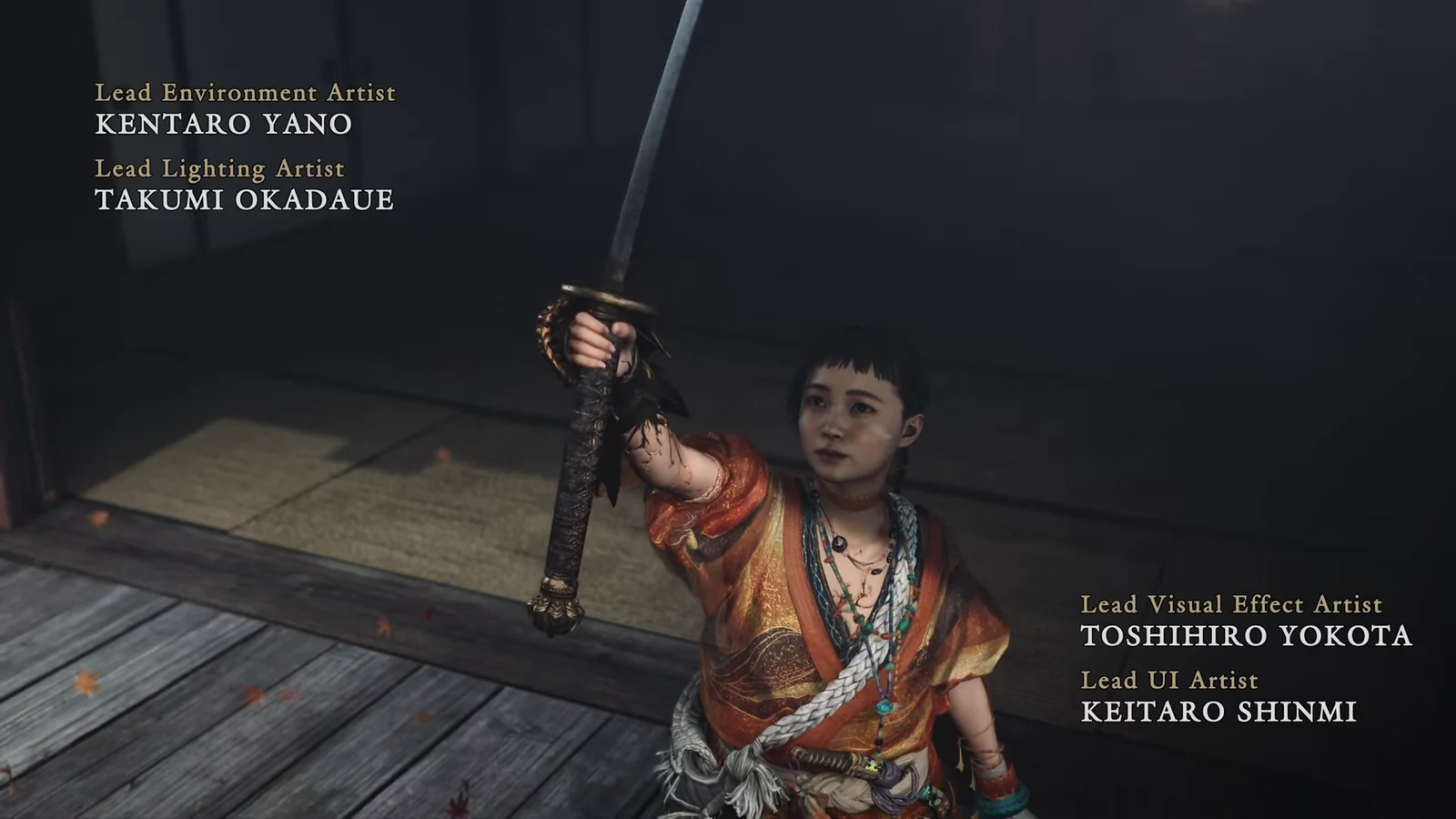 The final confrontation with Yoshitsune before the ending cutscenes begin