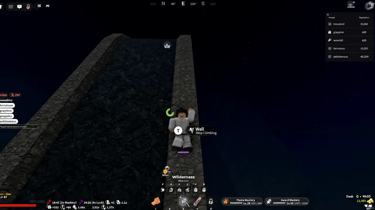 Talking to the NPC Rem in the Final Selection forest to start the fruit collection task