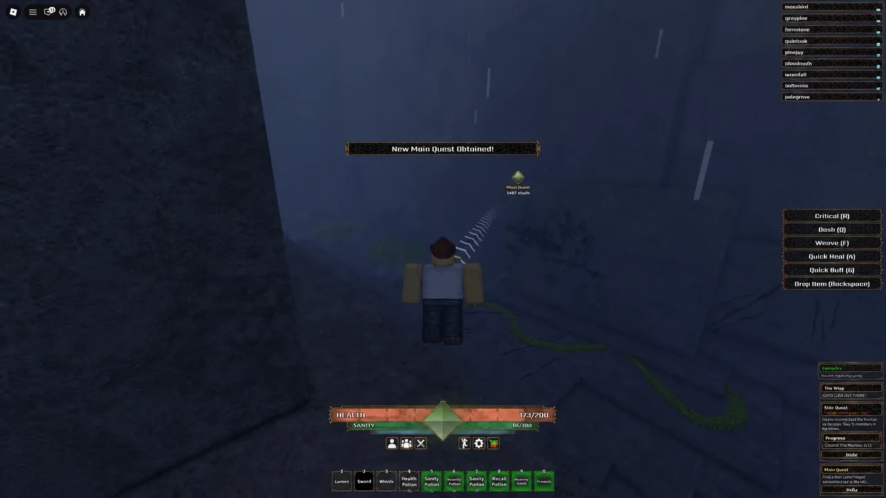 New Main Quest Obtained banner and quest marker appearing on screen in The Veil