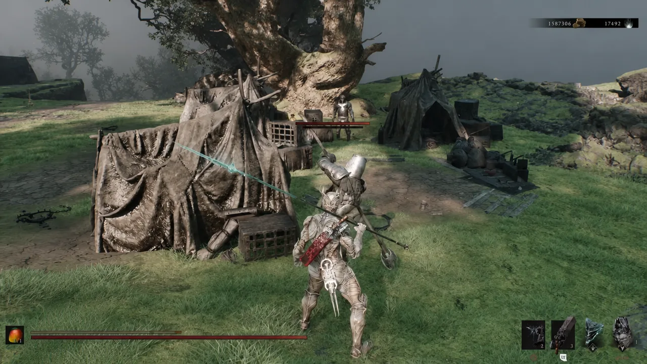 Spear ability firing off a rapid sequence of thrusts at an enemy
