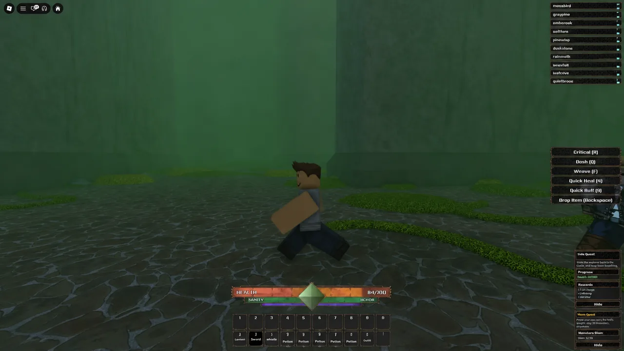 Mushling race details in The Veil listing regeneration, healing, and the Decompose skill
