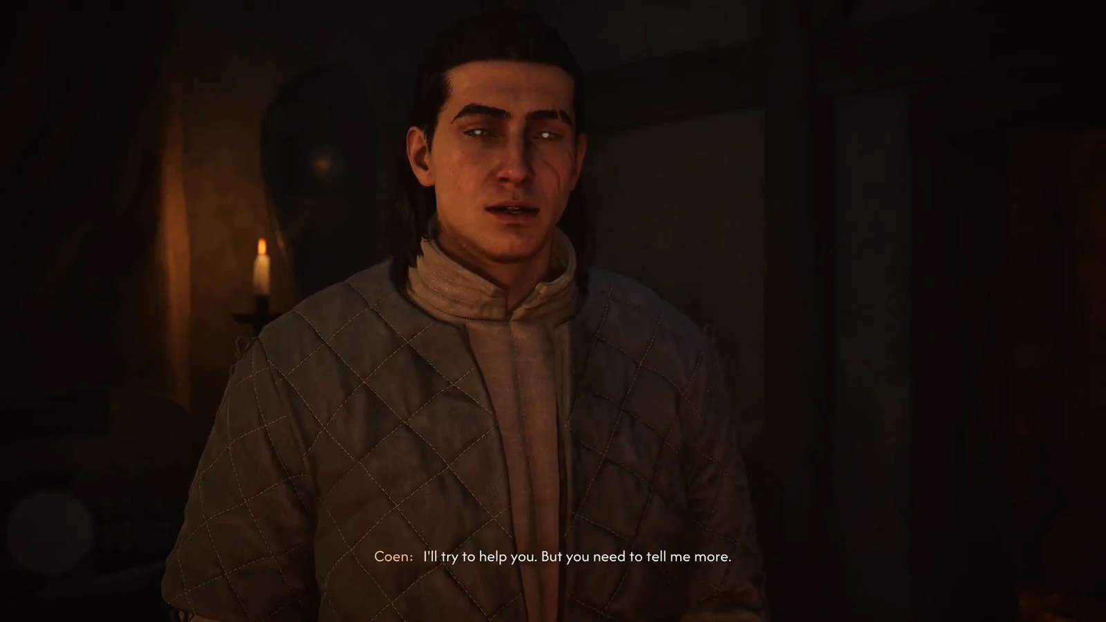 Coen tells Lacra he will try to help her but needs to hear more first