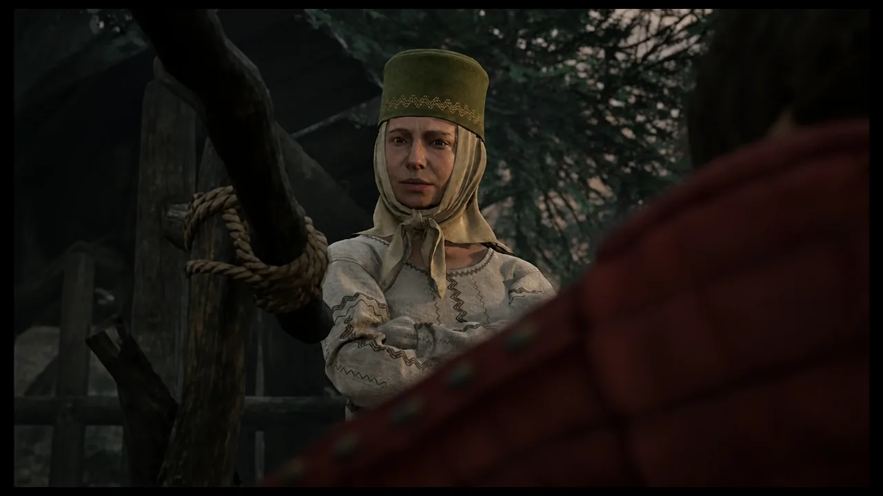 Coen approaching the fortified camp of Stoneward Post during The Firebrand quest