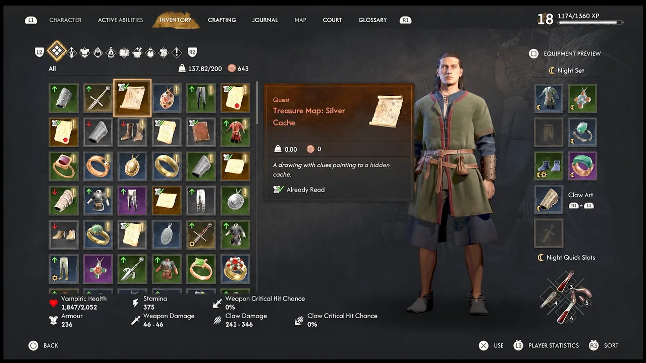 The Blood of Dawnwalker: Finders Keepers Silver Cache Treasure Location