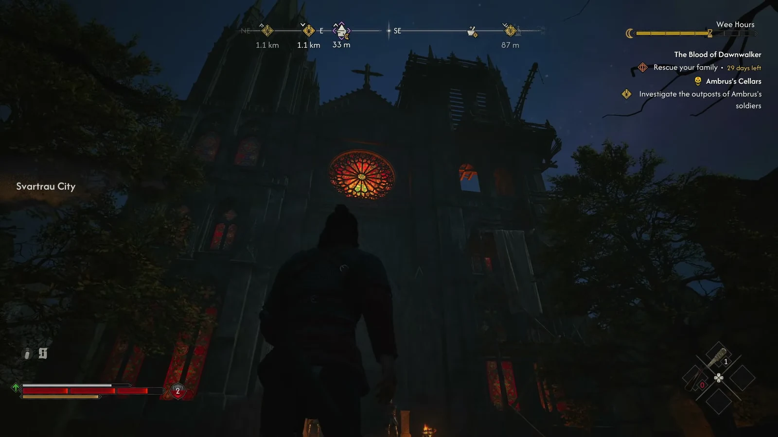 The Blood of Dawnwalker: How to Climb the Cathedral Tower in Svartrau City