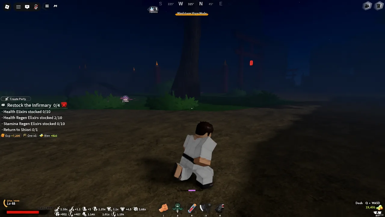 Talking to Ren at the Butterfly Estate about his missing Nichirin Blade
