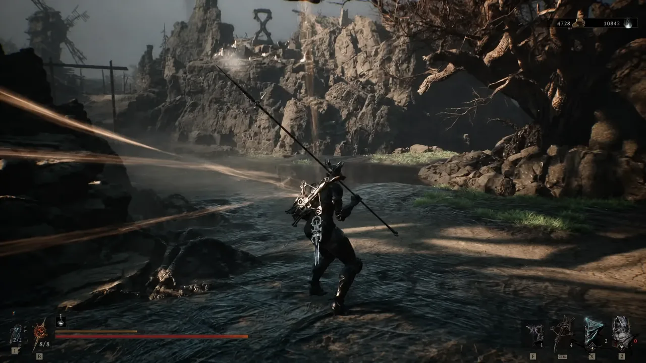 Map screen with the Corrupted Gate destination selected after cleansing Sester's Gate