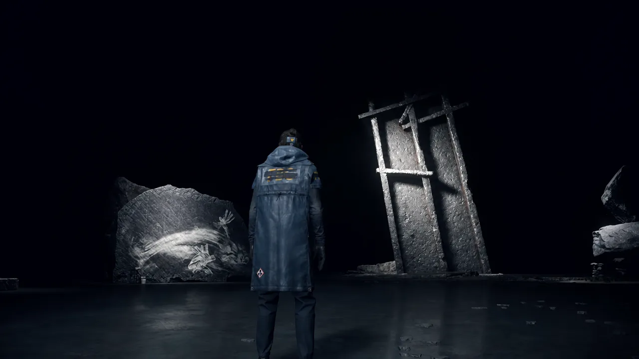 Rapid transition between two different environments during a reality shift