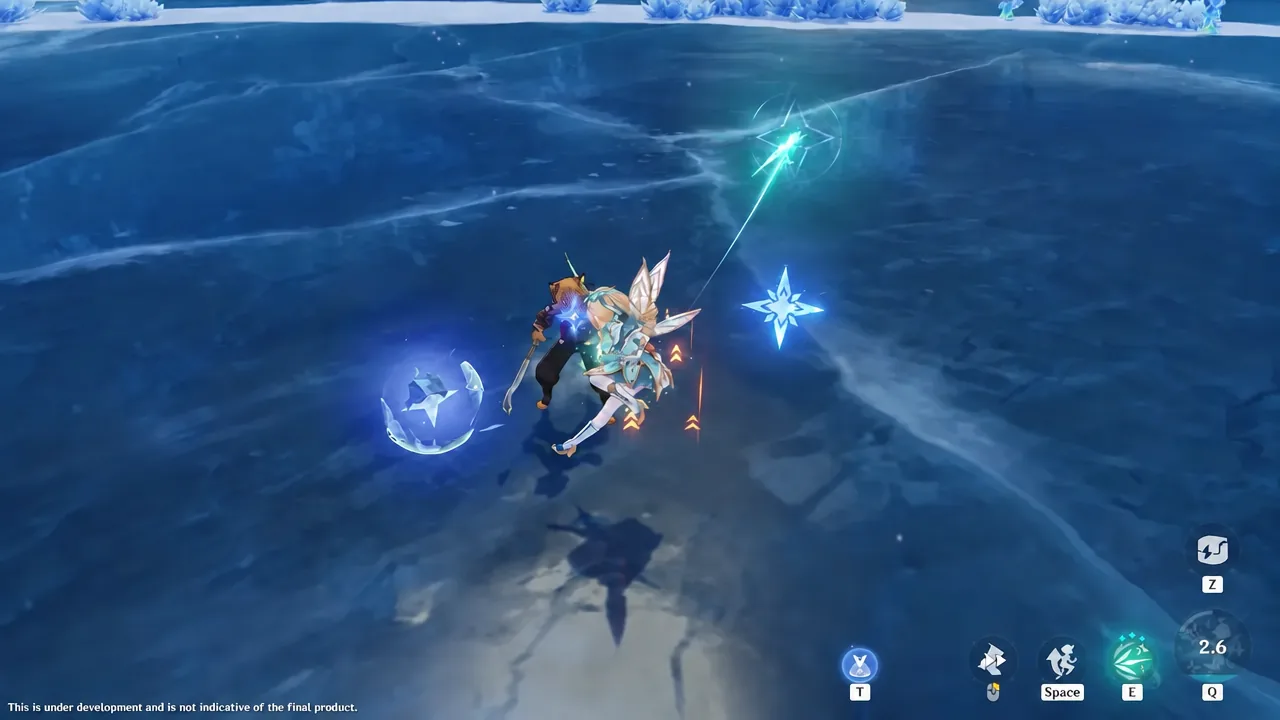 Talent screen detailing Vesna's Elemental Skill, Sword Essence mechanic and Elemental Burst