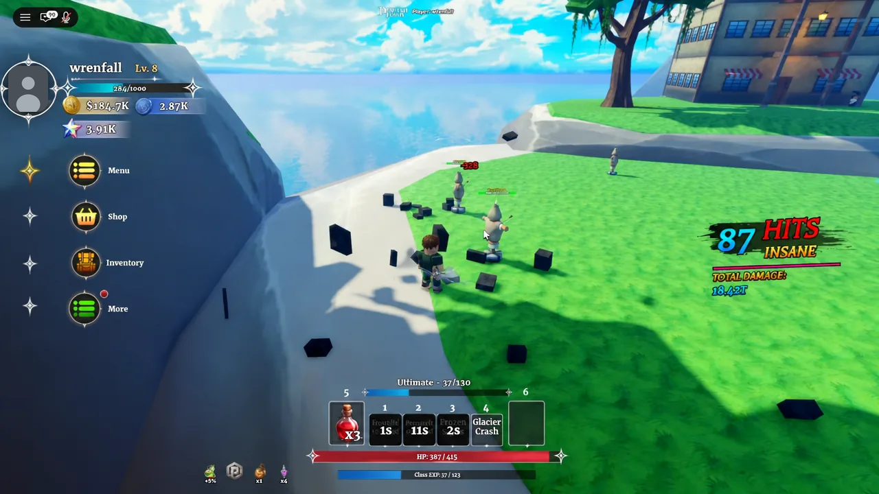 Fight against enemies inside a Dungeon Lootr dungeon room during a Magic Unleashed Event weapon run