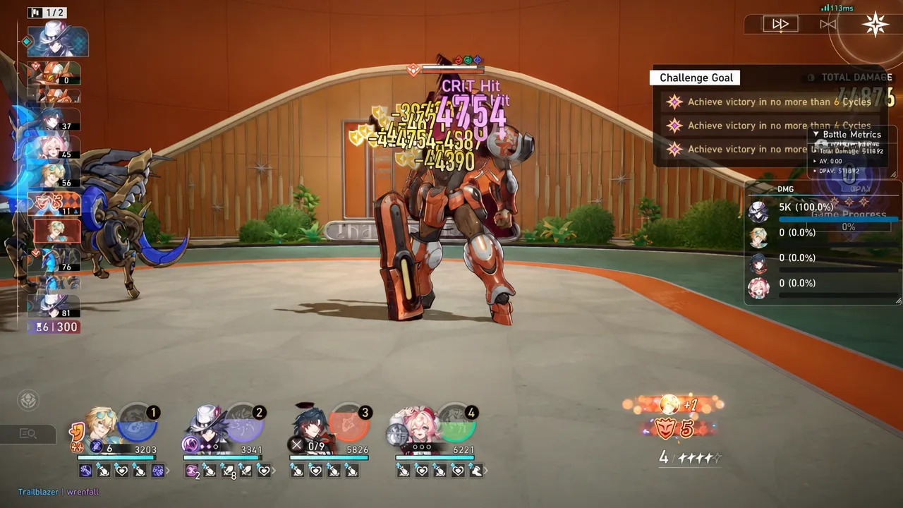King in Check battle screen with the Challenge Goal panel showing cycle victory objectives