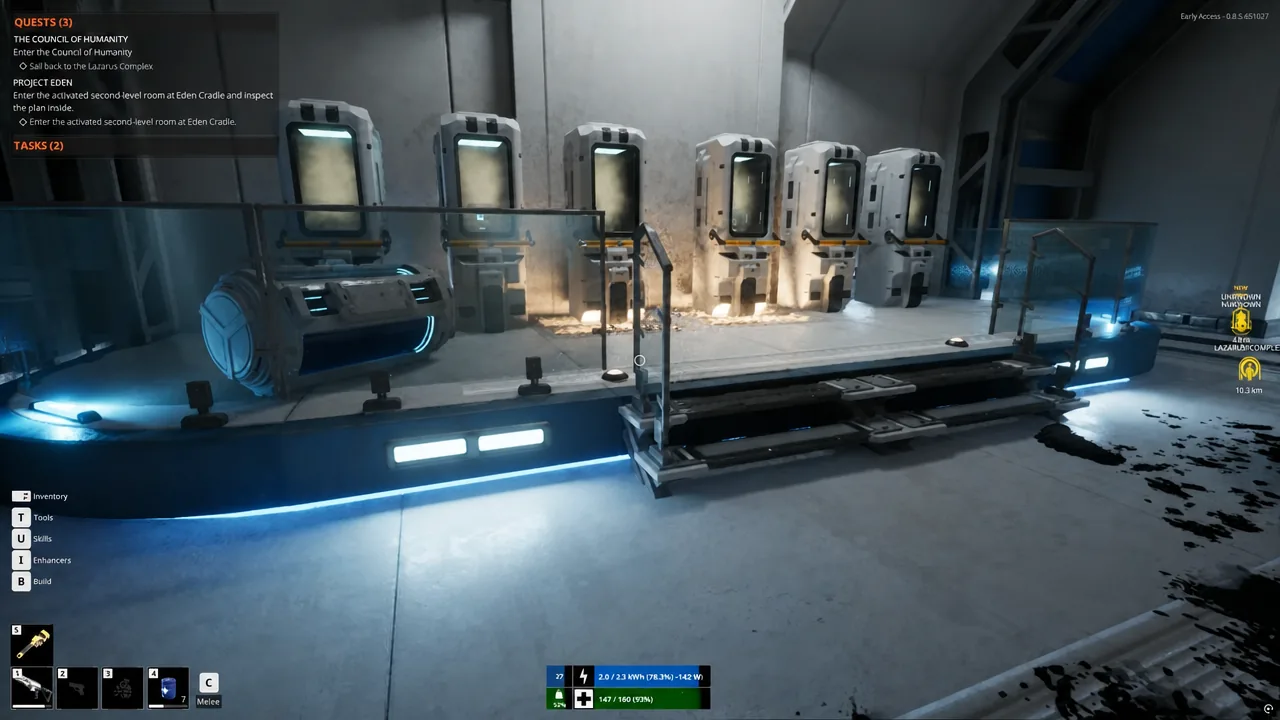 Interior of the Eden Cradle Seed Vault facility during the quest