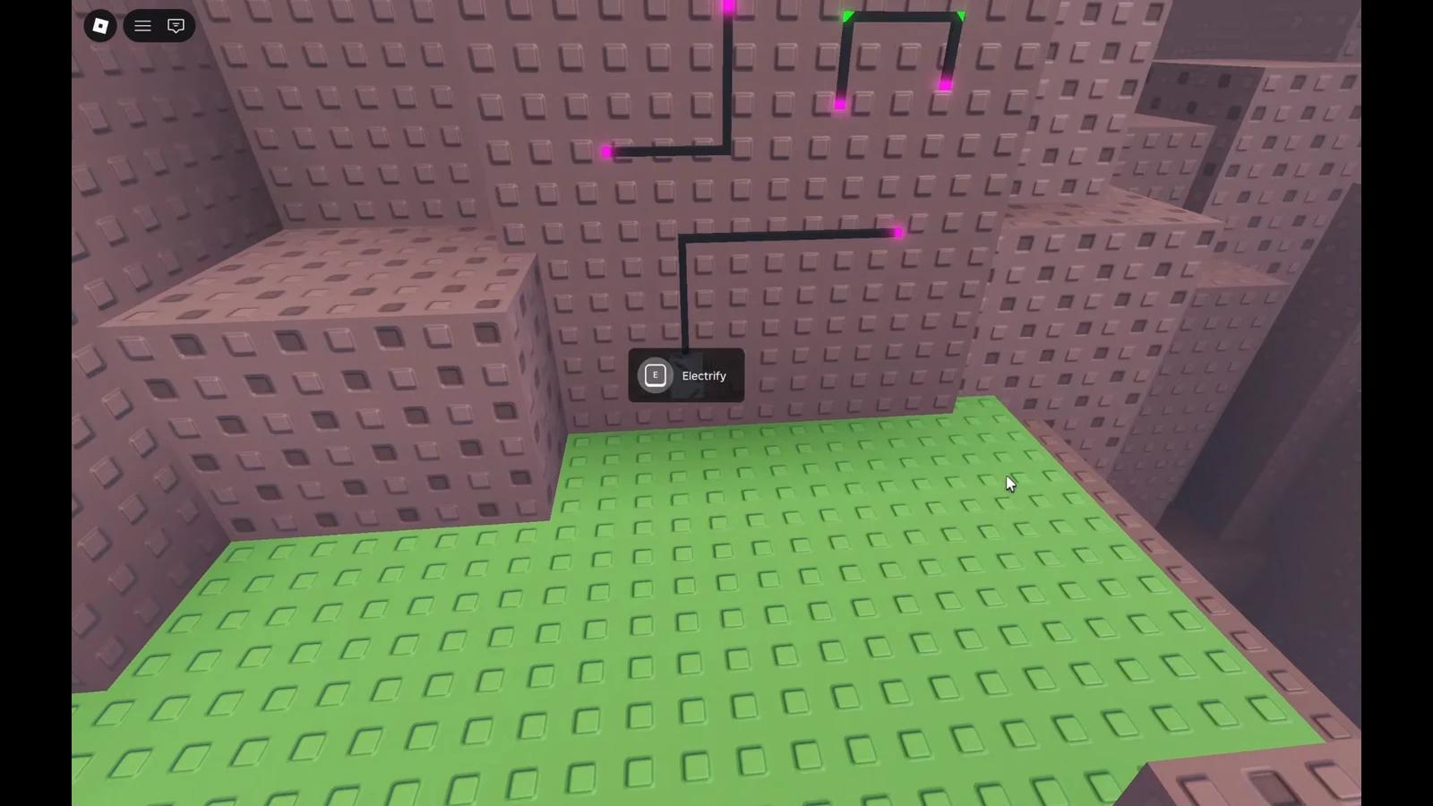 The Electrify prompt appears whenever you stand at a terminal box.