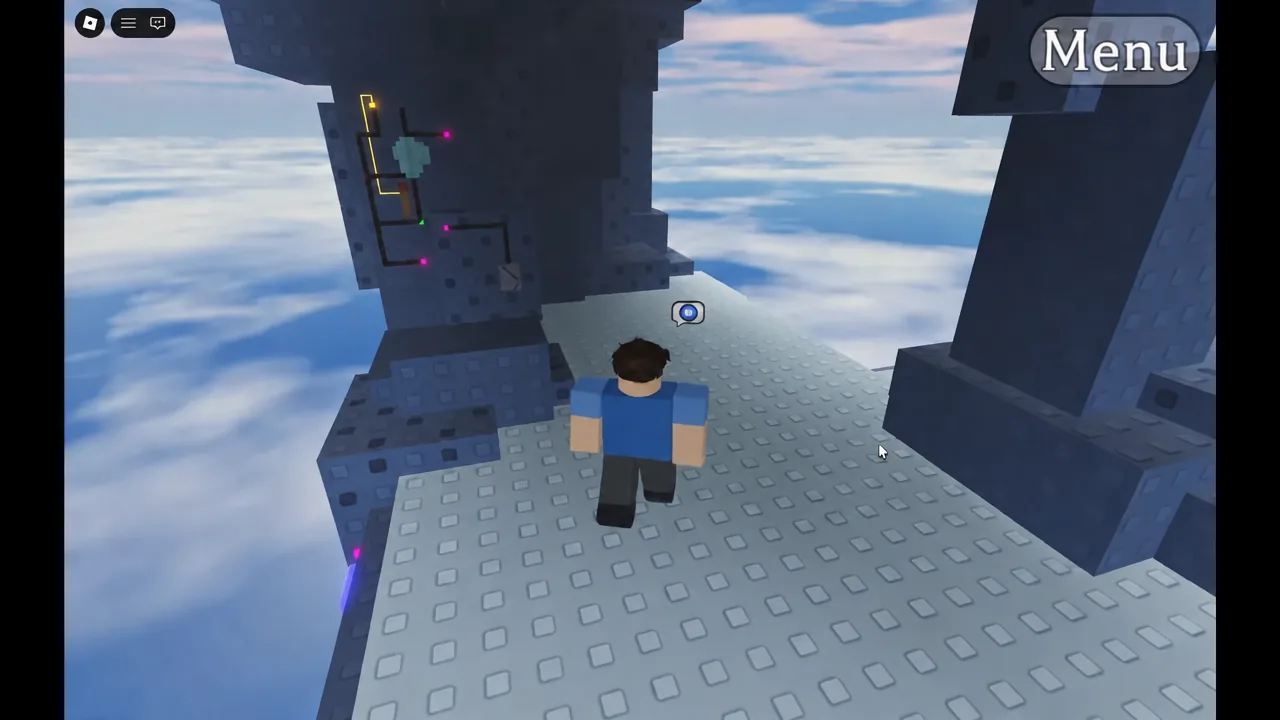 One of the torch-and-ice gates near the end of Level 1.