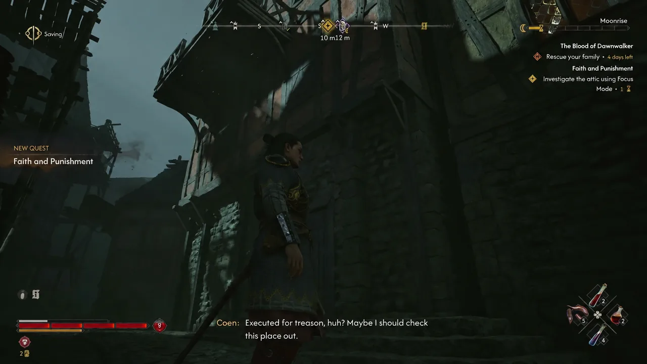 The Blood of Dawnwalker: Faith and Punishment Full Quest Walkthrough