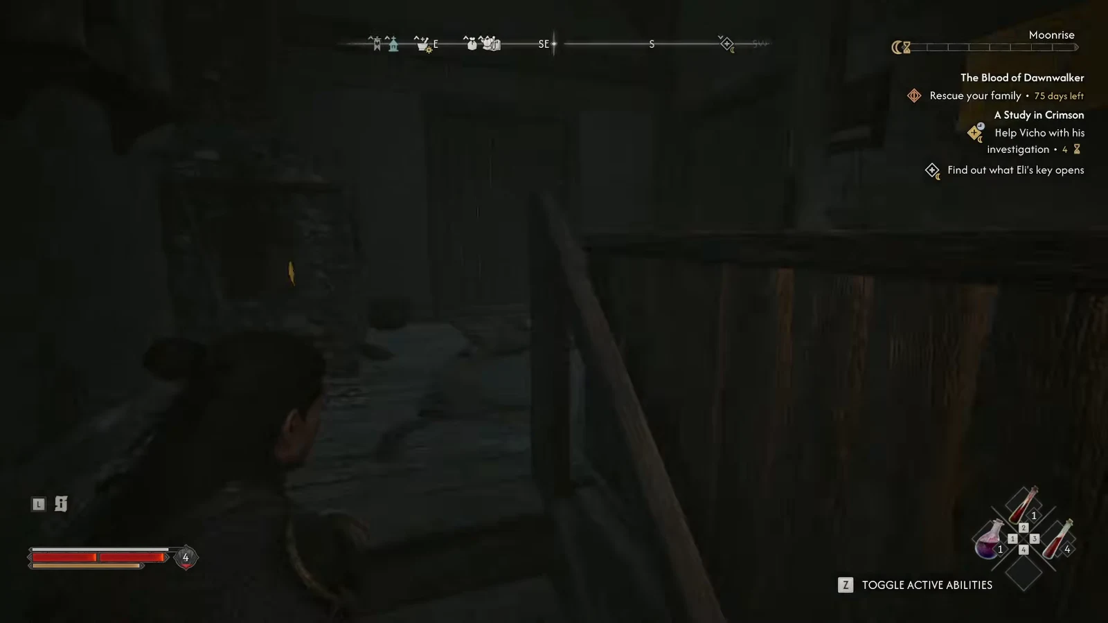 Objective marker reading Find out what Eli's key opens while exploring the dim jeweller's house