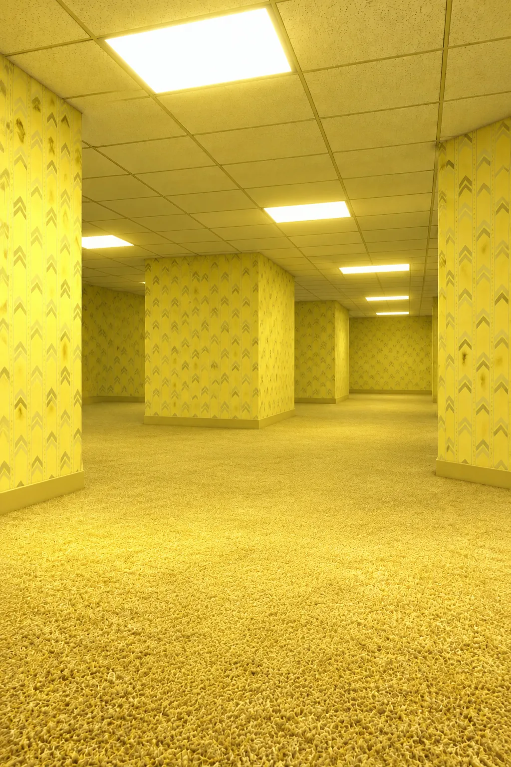 The hidden golden trophy tucked inside the wall of the Cold shaft in Backrooms Morphs 2