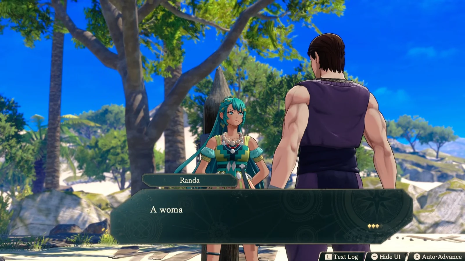 Randa declares the sacrifice in front of the assembled villagers