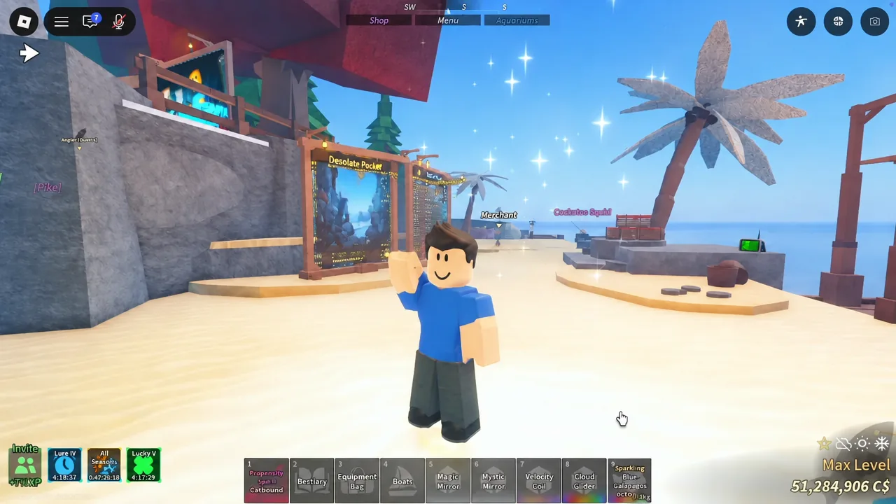 Fisch: How to Get the Blue Galapagos Octopus