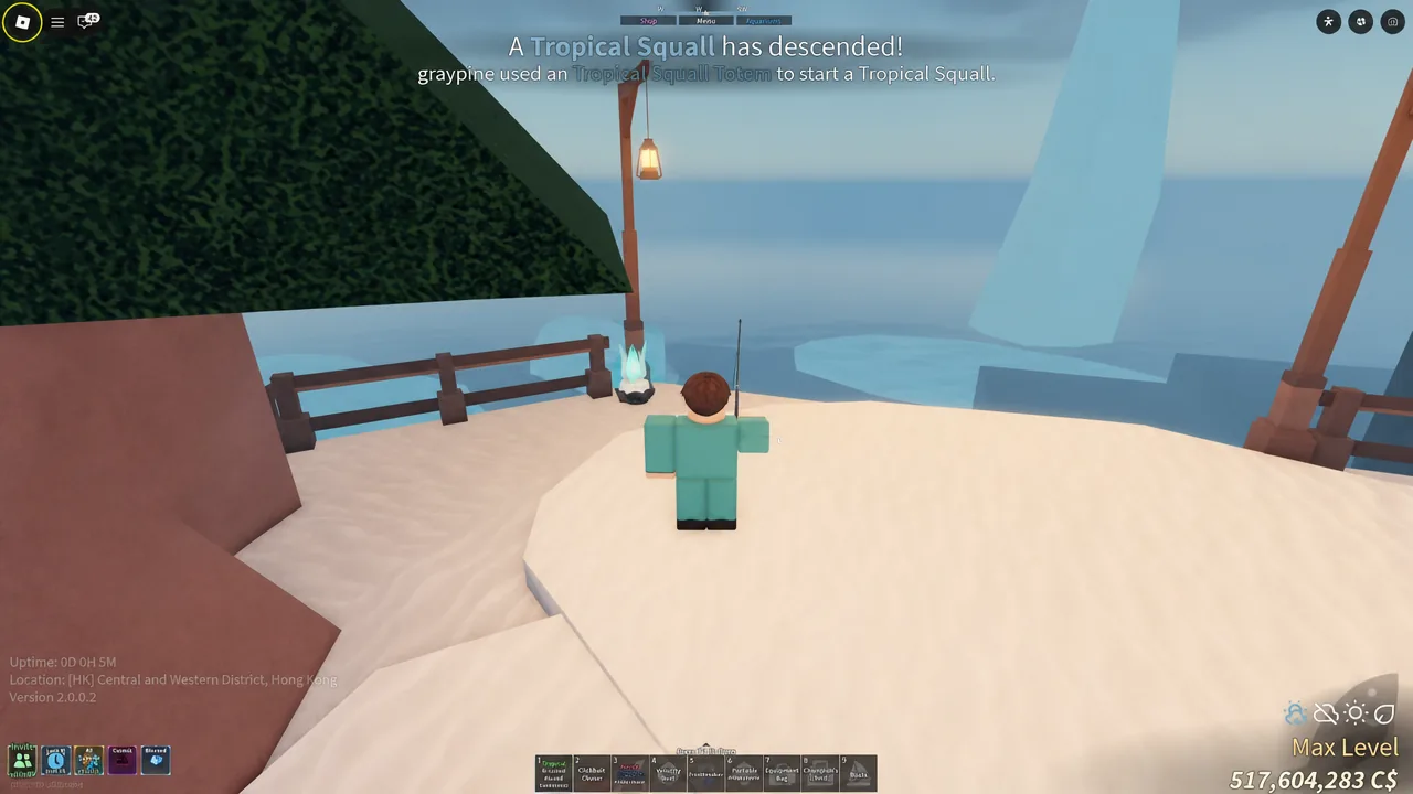 The large crystal door on Skycrest Island in Fisch after the altar slots are filled
