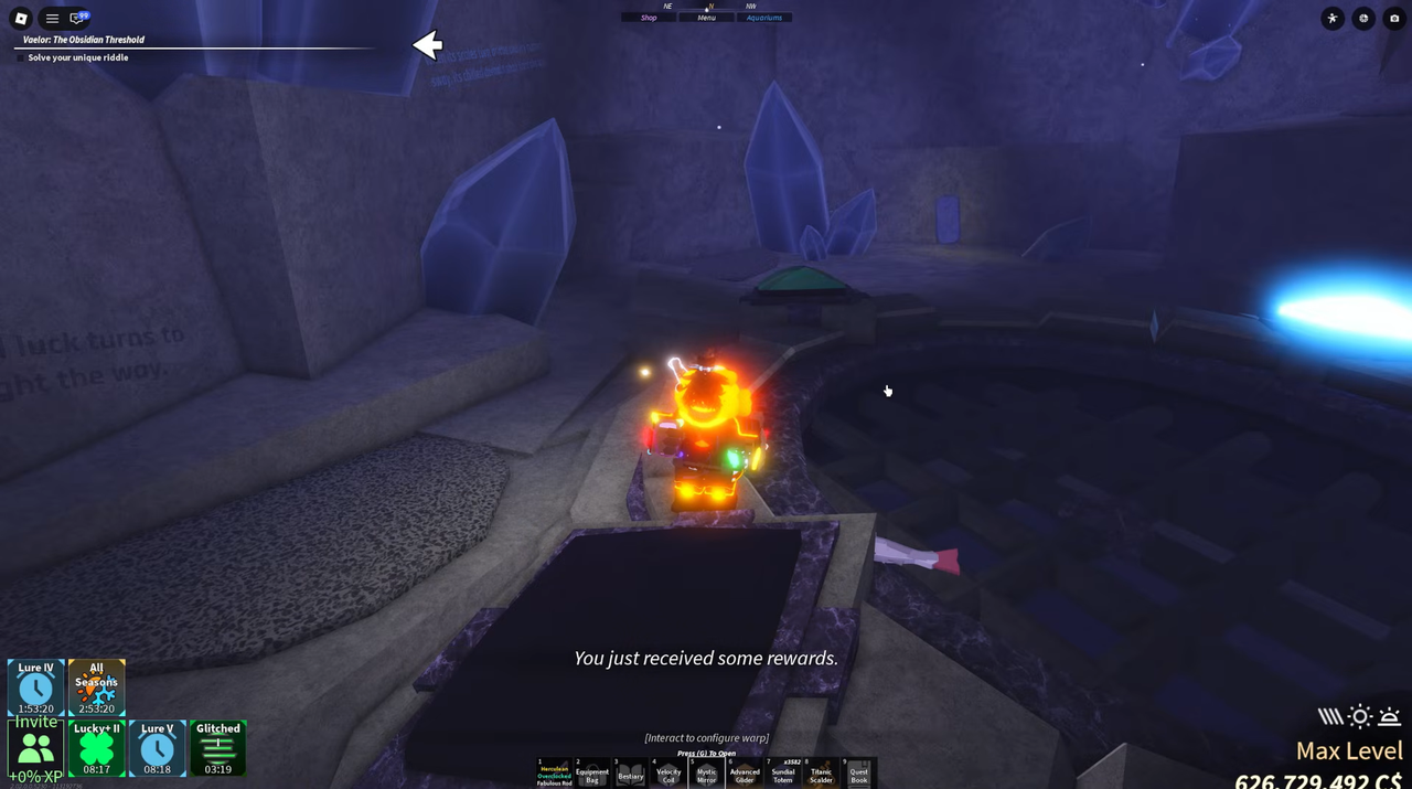 Crystal Puzzle Riddle Fisch Mariana’s Awakening Update: Obsidian Trench and Chasm-Stalker Rod