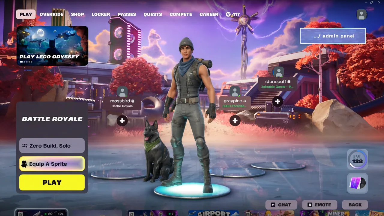 Item Shop screen with a Support-A-Creator code entered before checkout