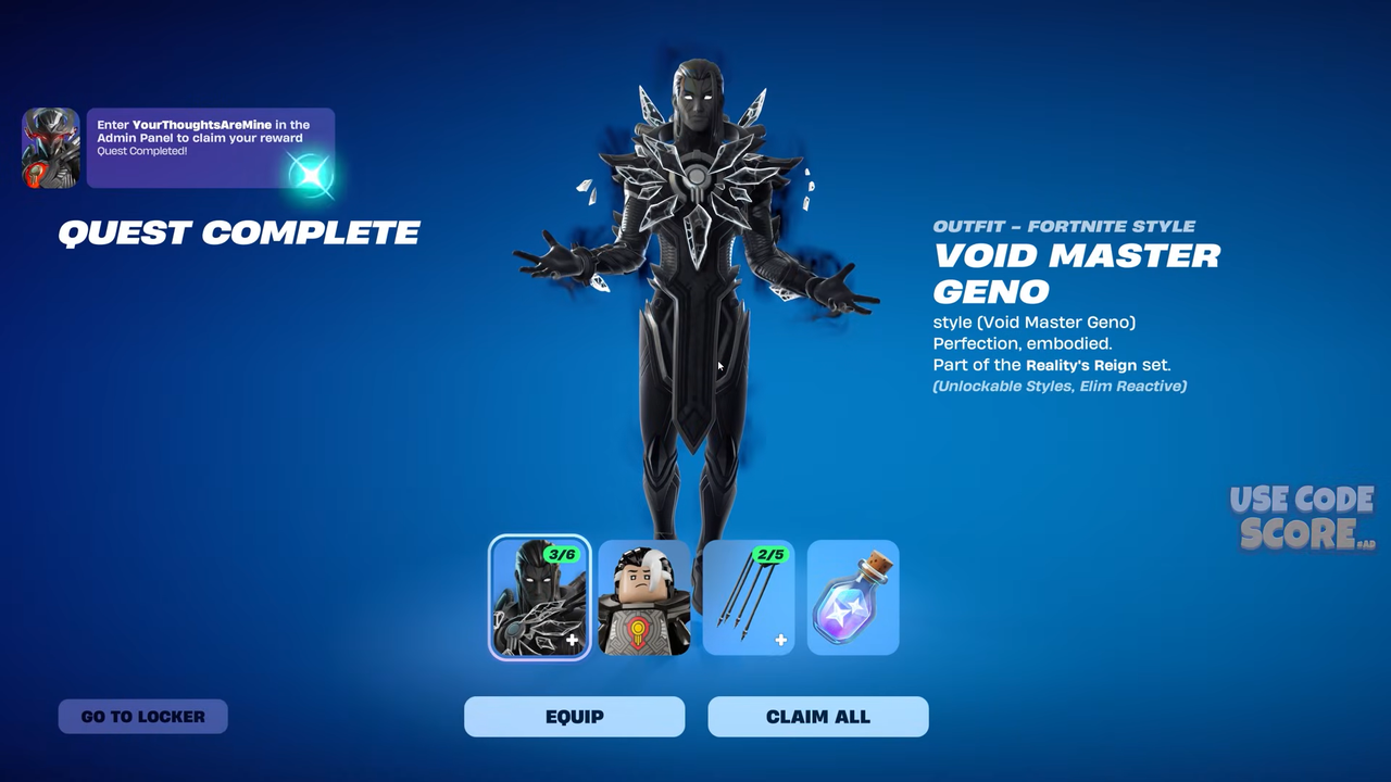 Fortnite: How to Unlock Void Master Geno
