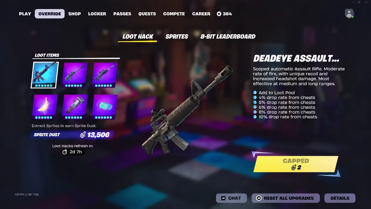 Fortnite Update Day on September 3: New Sprites and Match Overrides
