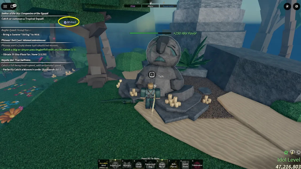 True Swiftness objective on screen requiring a Wyvern catch in under 20 seconds