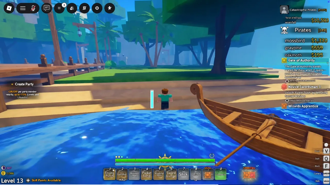 Quest panel showing Fisherman Jack's Challenge and its Carbon Rod reward