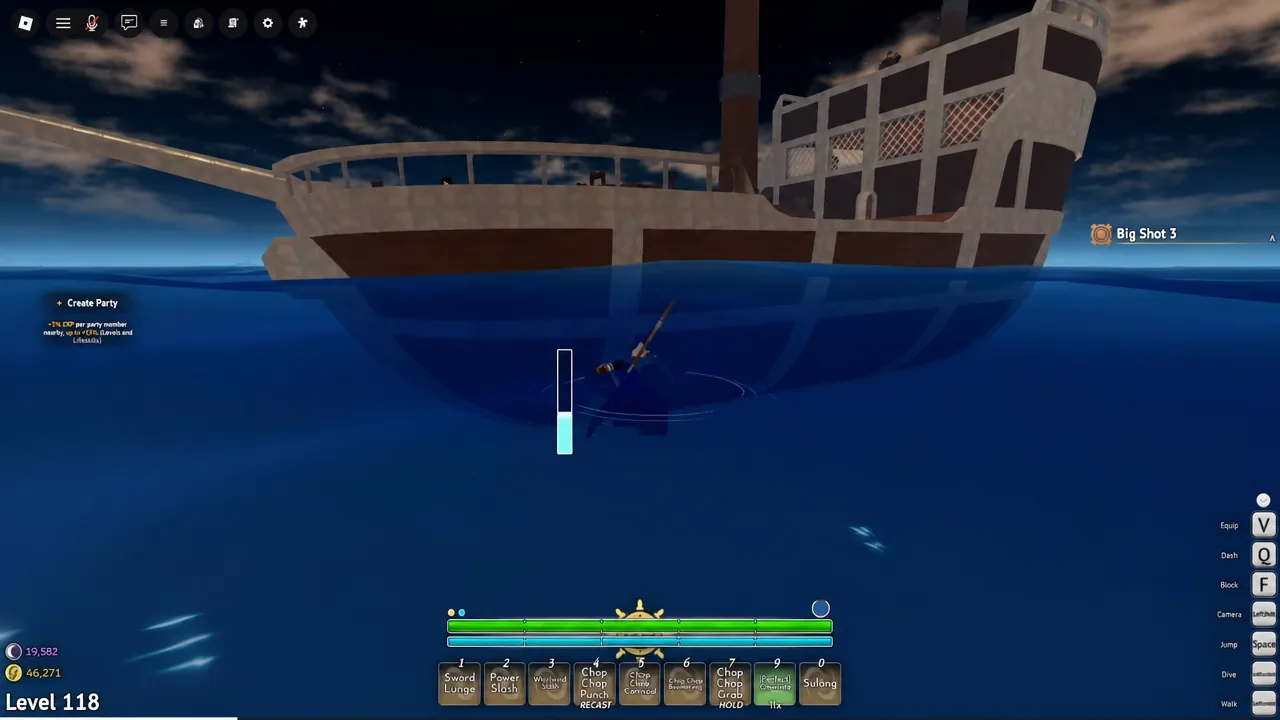 The roaming bank ship sailing between Maple Village and Beginner Town where Tomoe accepts gold deposits