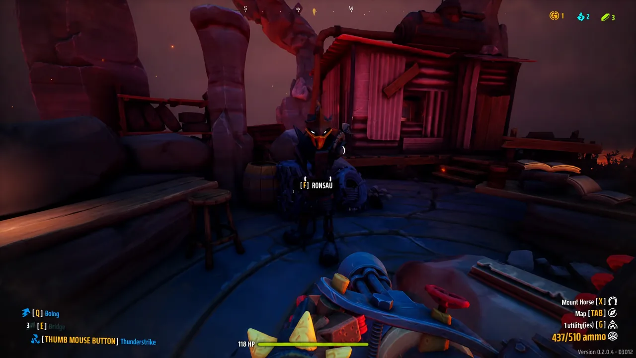 A green-glowing valve on the red lava pipes with the 14-valve counter on screen