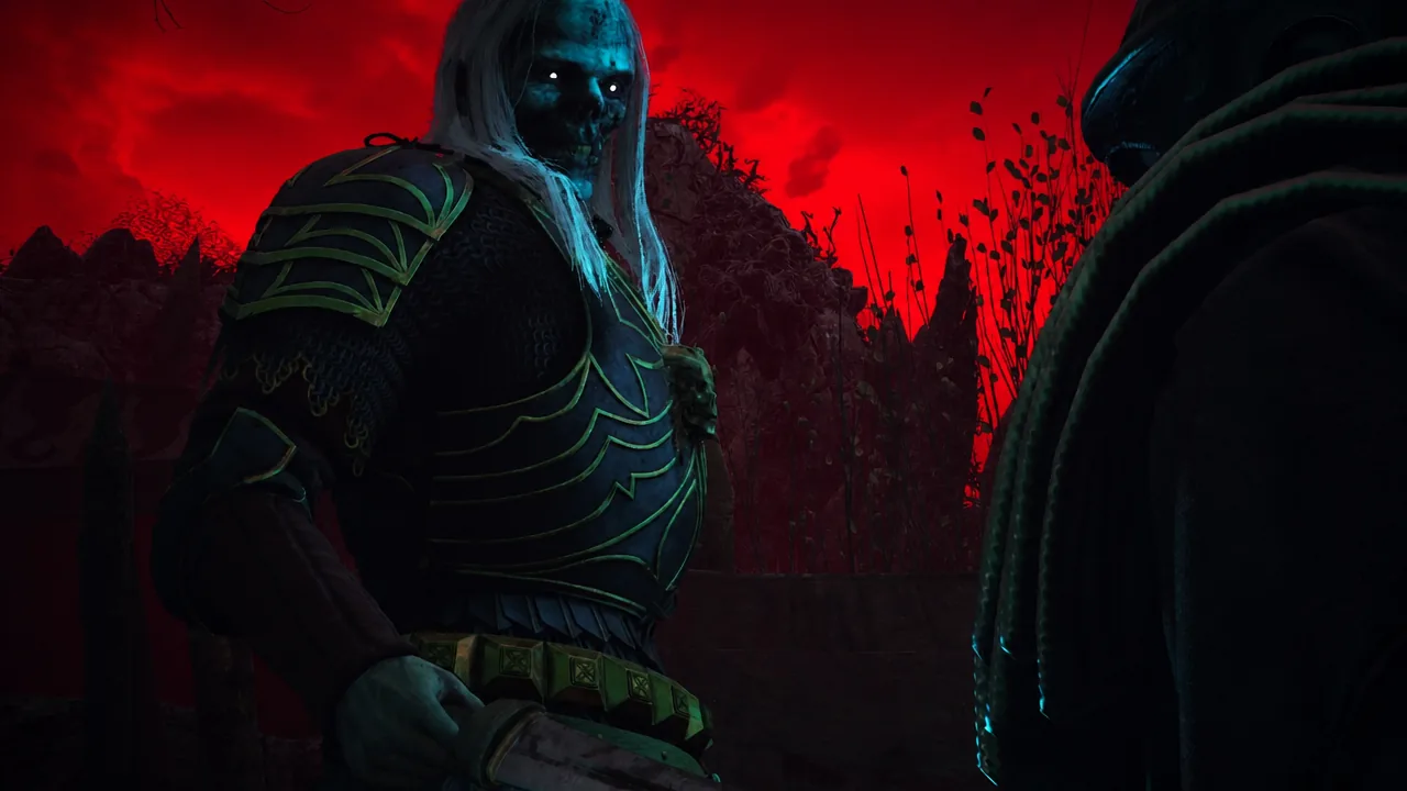 Isbrand stands over the disarmed Roman commander during the memory of the fight