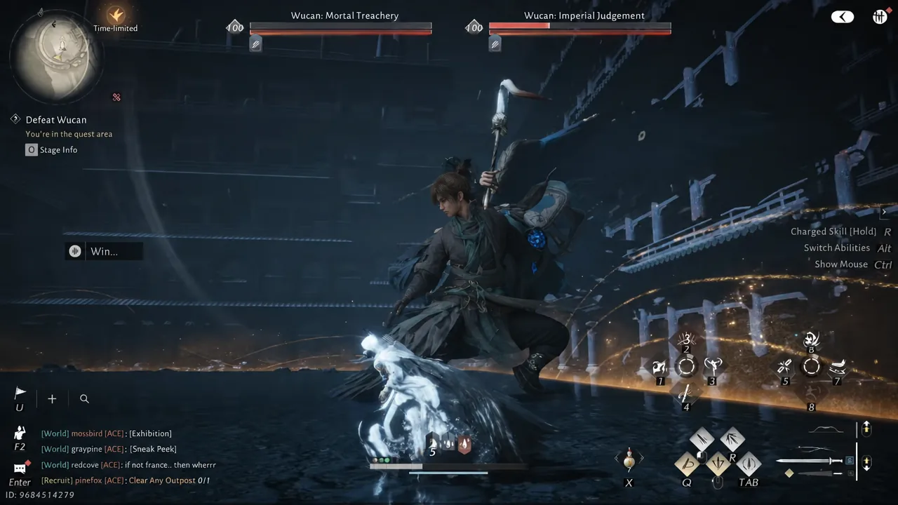 Wucan staggered mid-fight as the second phase-one health bar, Imperial Judgement, is worn down