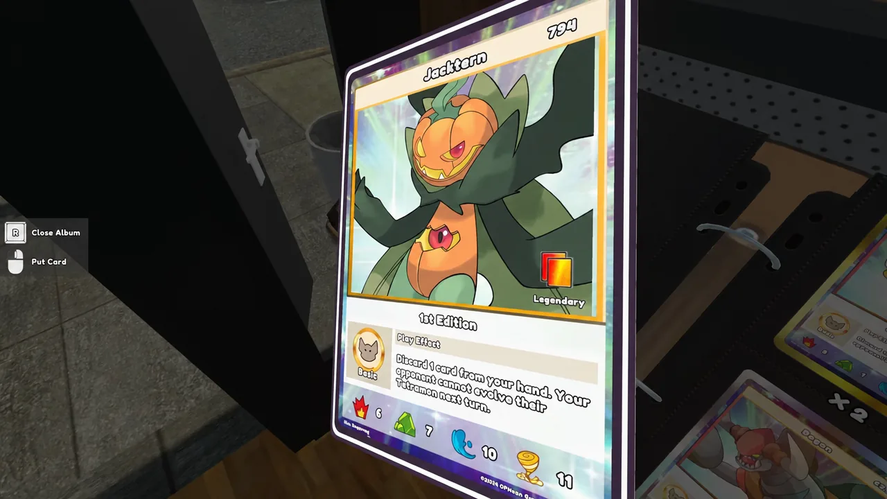 Deck box and game pad customization options inside the Deck Edit menu