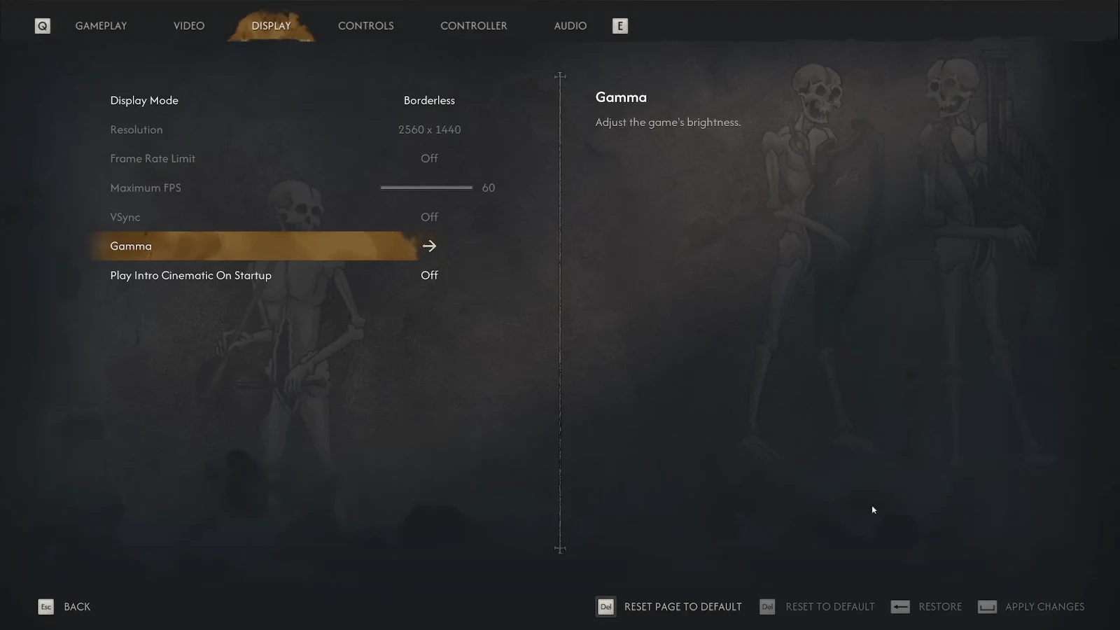 The Blood of Dawnwalker: How to Change Brightness (Gamma Setting)