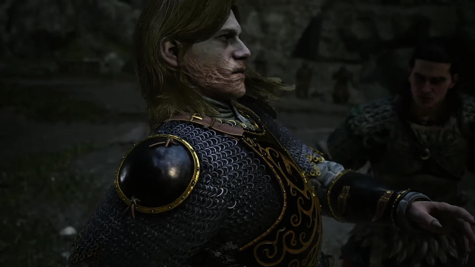 Coen standing over a defeated Ambrus as the execution prompt appears